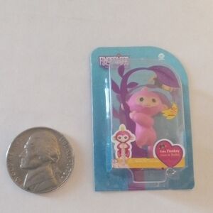 Interactive Pink Baby Monkey Toy for Small Pets